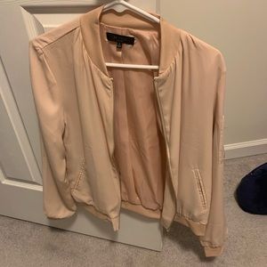 Apricot lane light pink bomber jacket